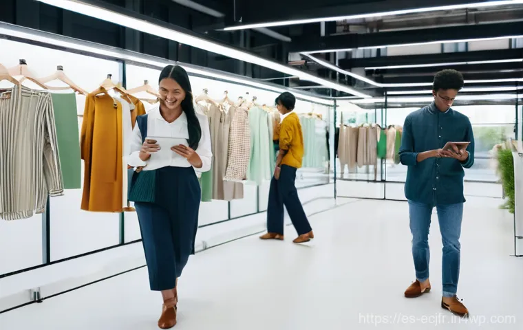 패션에서의 CSR 기업의 사회적 책임 - **Prompt 1: Transparency and the Garment's Journey**
"A bright, naturally lit studio scene featu...